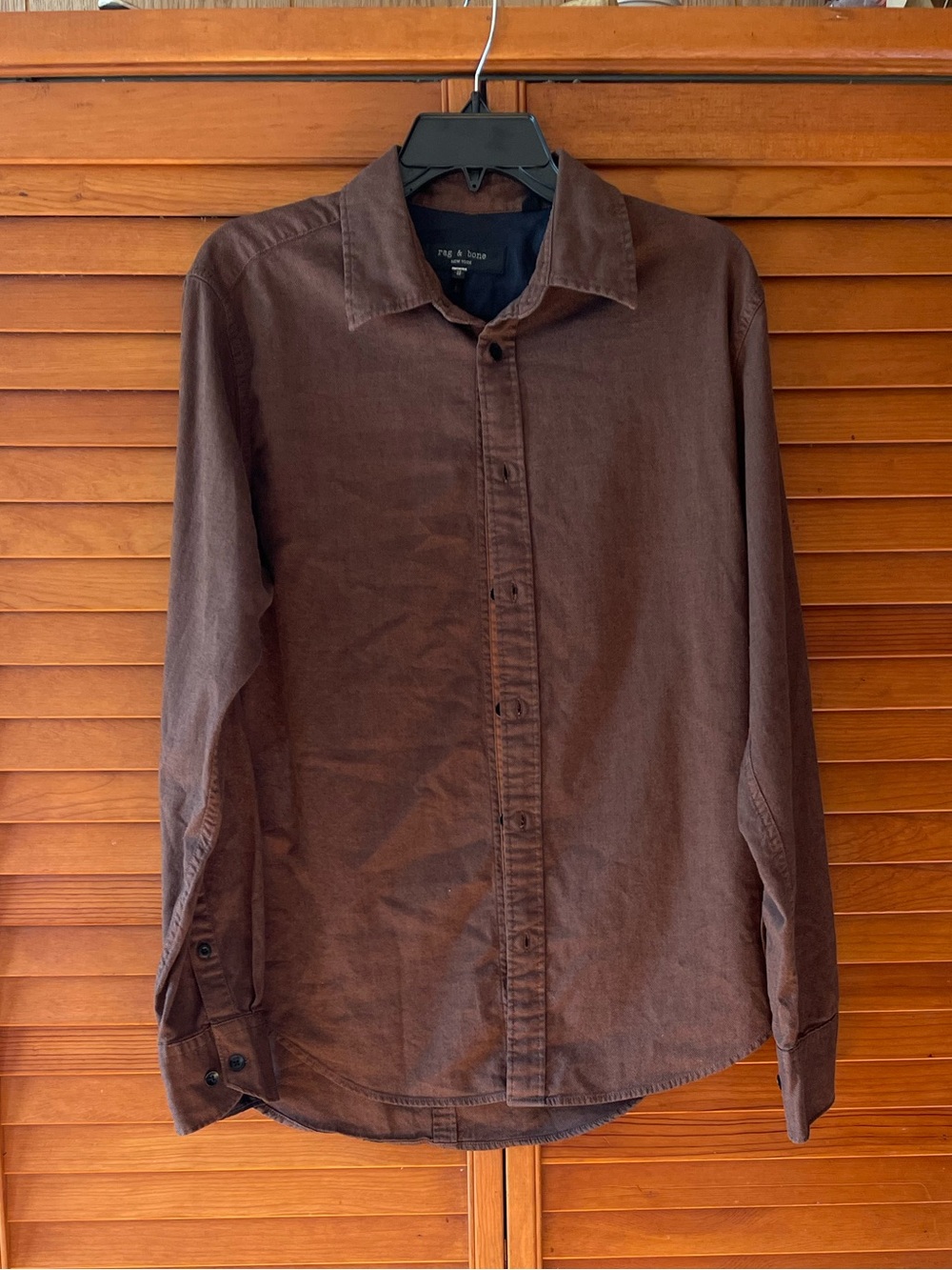 Rag & Bone Men Long Sleeves Tomlin Stretch Dobby Button Front Shirt. Size M #502